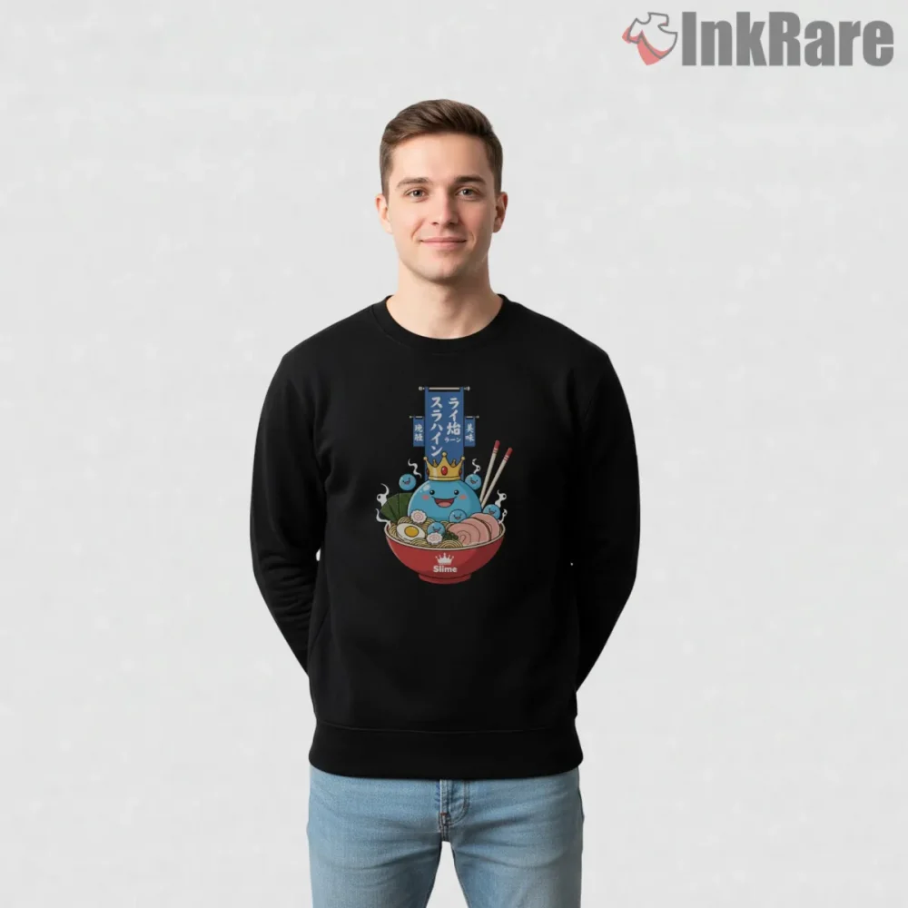 Final Fantasy Slime King Ramen Cute Crossover Shirt on graphic shirt for men graphic tee
