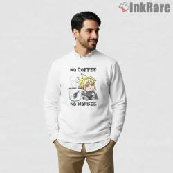 Final Fantasy Vii Cloud Coffee No Work Chibi Funny Shirt on graphic shirt for men graphic tee
