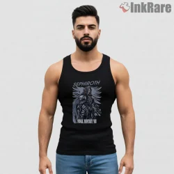 Final Fantasy Vii Sephiroth Winged Dark Emblem Shirt on black tank top for men graphic tee