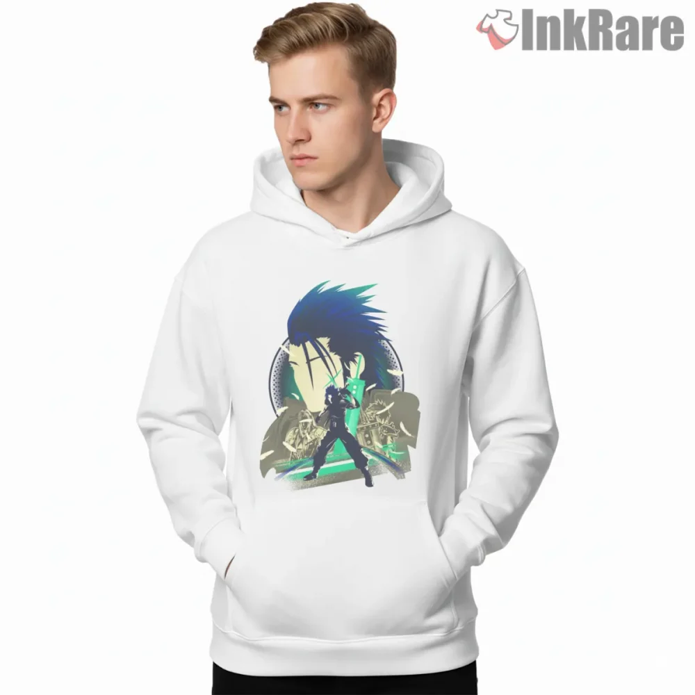 Final Fantasy Vii Soldier First Class Dynamic Hero Shirt on white hoodie for men graphic tee