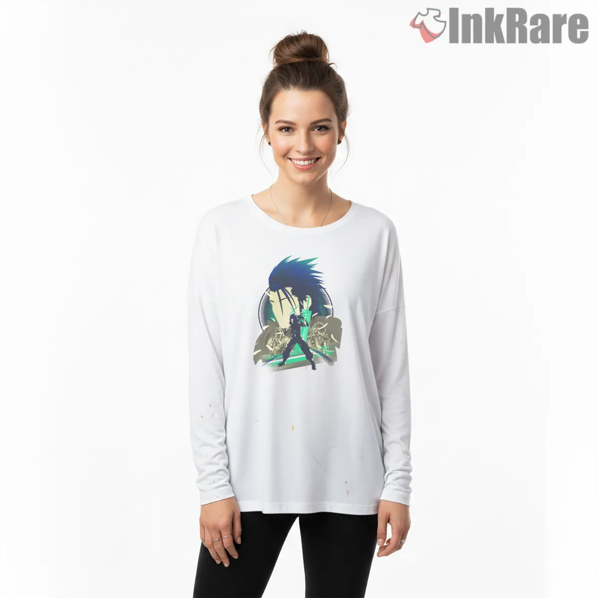 Final Fantasy Vii Soldier First Class Dynamic Hero Long Sleeve White Final Fantasy Vii Soldier First Class Dynamic Hero Shirt on white long sleeve shirt for women graphic tee