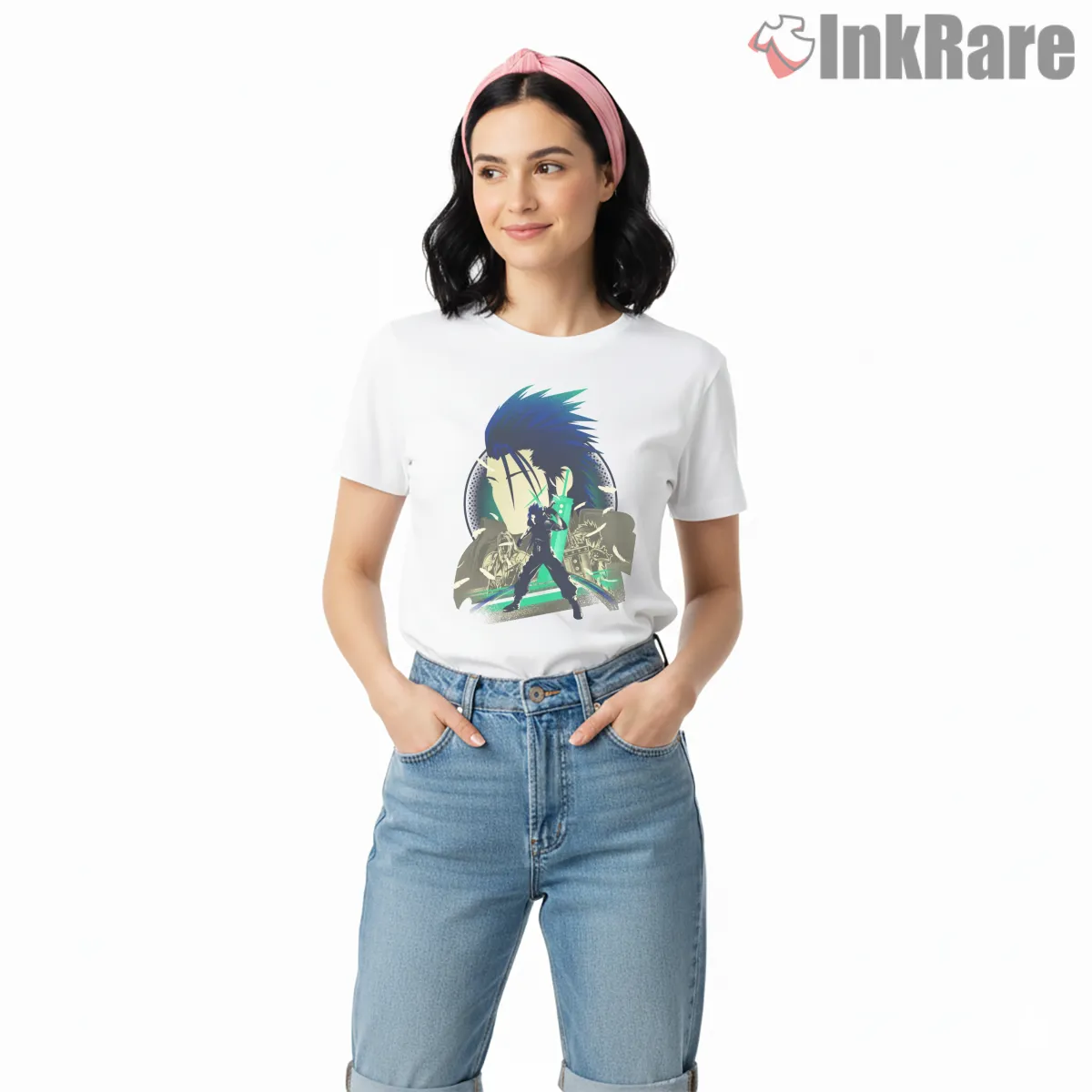Final Fantasy Vii Soldier First Class Dynamic Hero Short Sleeve White Final Fantasy Vii Soldier First Class Dynamic Hero Shirt on white short sleeve shirt for women graphic tee