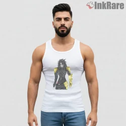 Final Fantasy Vii Vincent Valentine Half Body Dark Portrait Shirt on white tank top for men graphic tee