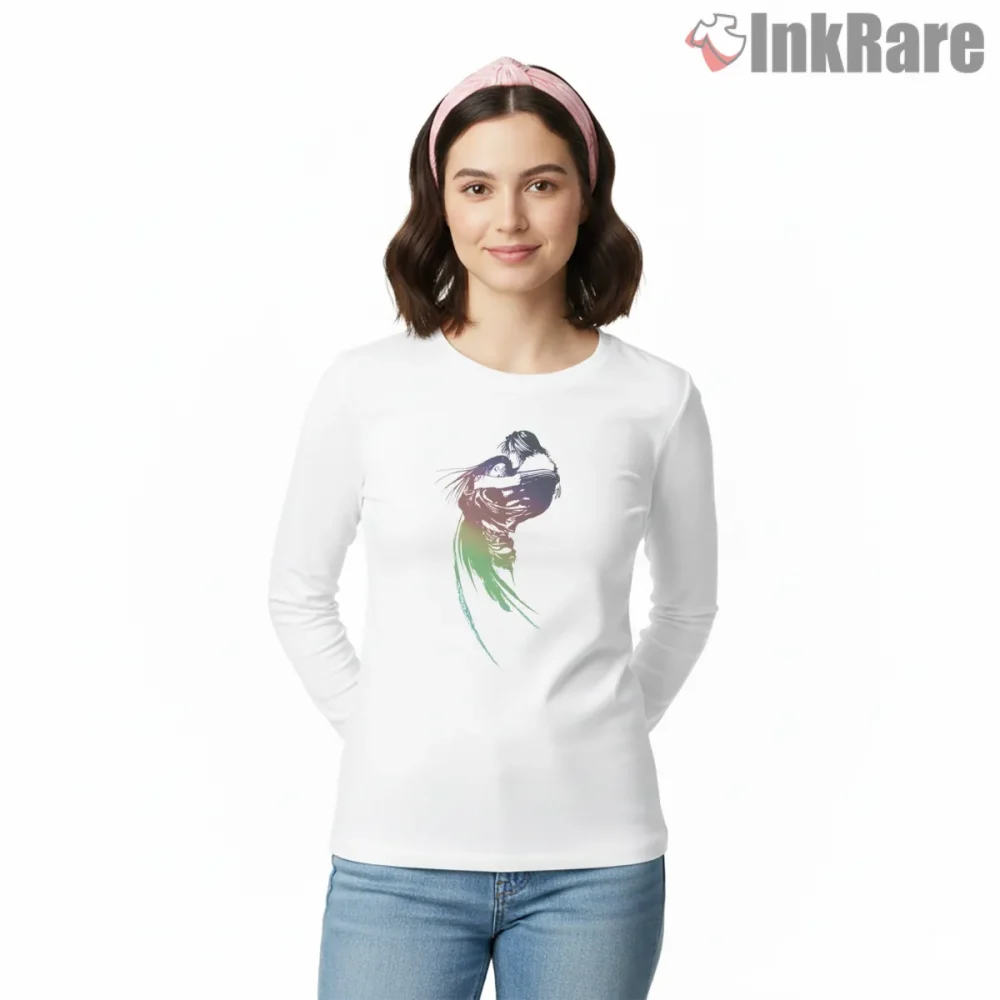 Final Fantasy Viii Minimal Rainbow Logo Abstract Shirt on white long sleeve shirt for women graphic tee