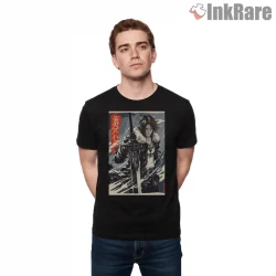 Final Fantasy Viii Squall Leonhart Vintage Grunge Poster Shirt on black short sleeve shirt for men graphic tee