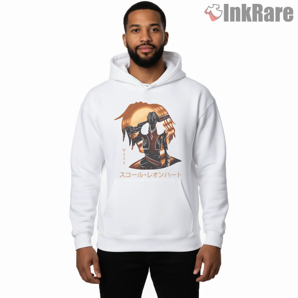 Final Fantasy Viii Squall Seed Commander Sunset Silhouette Shirt on white hoodie for men graphic tee