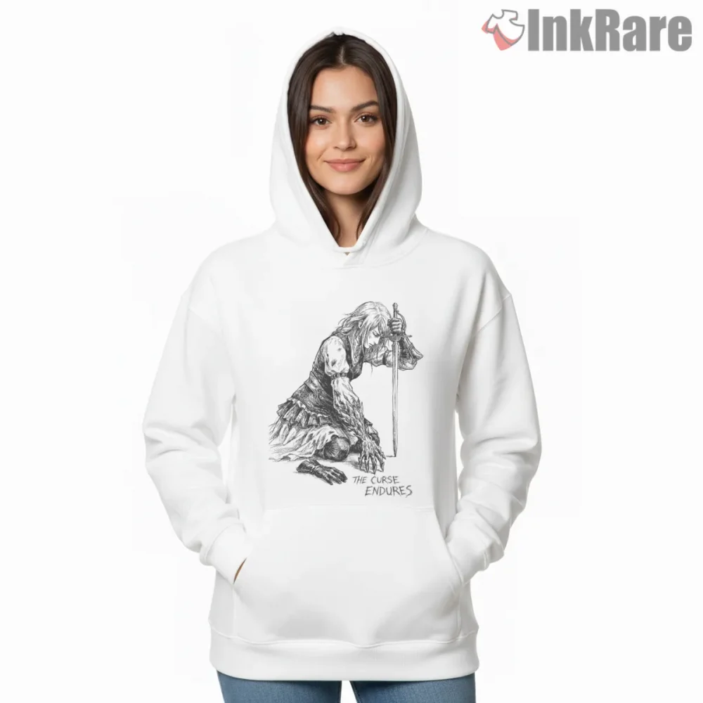 Final Fantasy Xvi Jill Warrick Dark Fantasy Sketch Portrait Shirt on white hoodie for women graphic tee