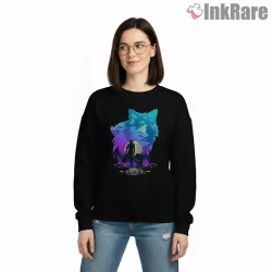 Final Fantasy Xvi Torgal Wolf Companion Neon Galaxy Shirt on graphic shirt for women graphic tee
