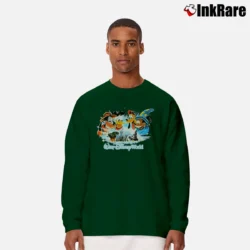 Men’s Final Mickey Donald Goofy Walt Disney World Long-Sleeve Shirt in forest green | Sleek, Lightweight, Year-Round Wear