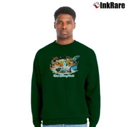 Men’s Final Mickey Donald Goofy Walt Disney World Crewneck Sweatshirt in forest green | Cozy Fabric, Clean Style