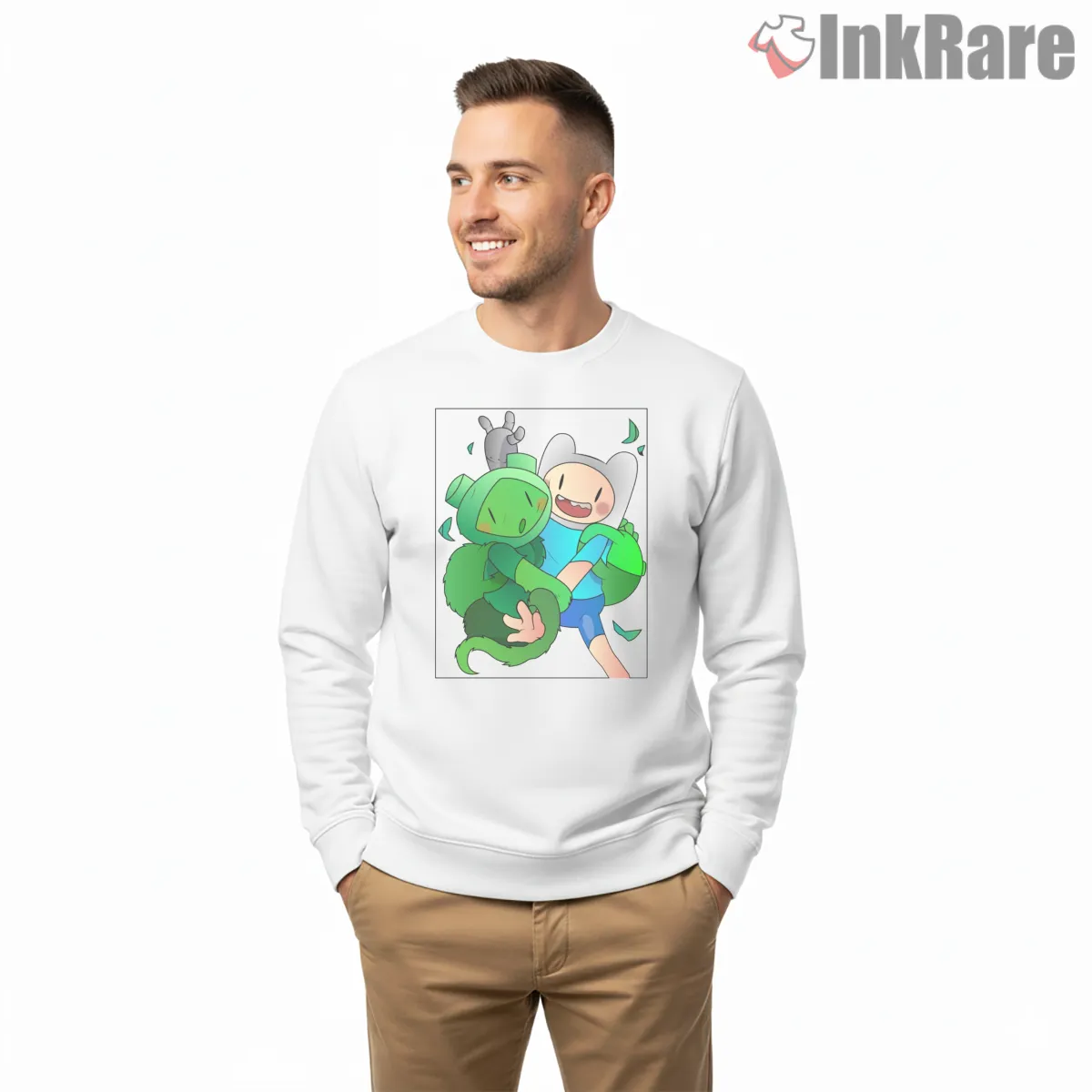 Finn And Fern Hug Emotional Scene Adventure Time Shirt Finn And Fern Hug Emotional Scene Adventure Time Shirt on graphic shirt for men graphic tee