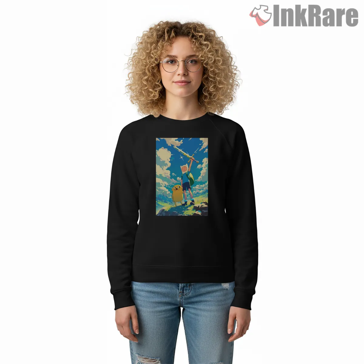 Finn And Jake Battle Ready Epic Sky Cartoon Shirt Finn And Jake Battle Ready Epic Sky Cartoon Shirt on graphic shirt for women graphic tee