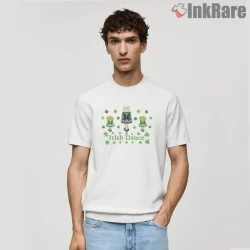 Finn And Jake Irish Dance St Patricks Day Cartoon Shirt on white short sleeve shirt for men graphic tee