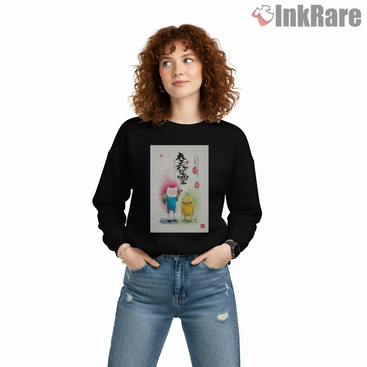 Finn And Jake Minimal Ink Brush Painting Cartoon Shirt Finn And Jake Minimal Ink Brush Painting Cartoon Shirt on graphic shirt for women graphic tee