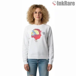 Finn Jake Flying Giant Parrot Adventure Cartoon Shirt on graphic shirt for women graphic tee