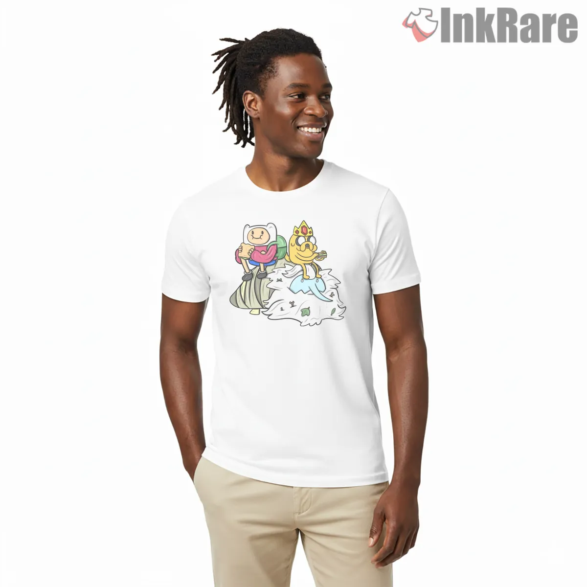Finn Jake Ice King Sammies Funny Scene Cartoon Short Sleeve White Finn Jake Ice King Sammies Funny Scene Cartoon Shirt on white short sleeve shirt for men graphic tee