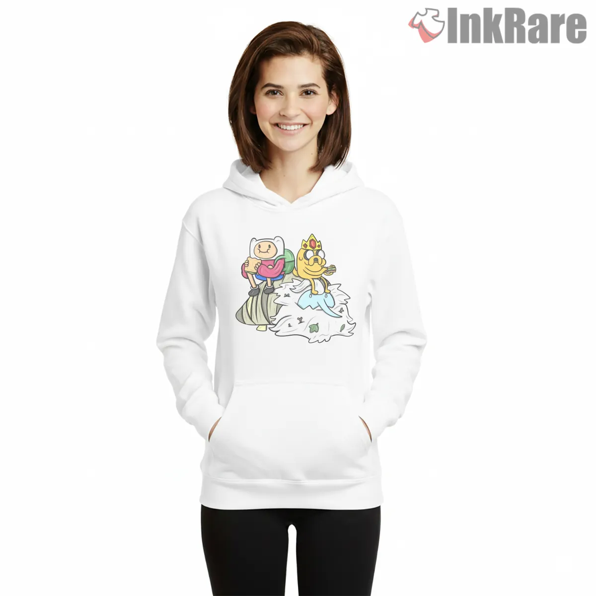 Finn Jake Ice King Sammies Funny Scene Cartoon Hoodie White Finn Jake Ice King Sammies Funny Scene Cartoon Shirt on white hoodie for women graphic tee