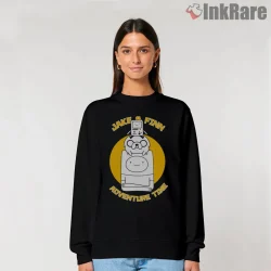 Finn Jake Stack Minimal Logo Style Cartoon Shirt on graphic shirt for women graphic tee