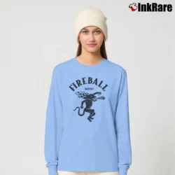 Women’s Fireball Whisky Logo Graphic Long-Sleeve Top in light blue | Sleek, Versatile, All-Season