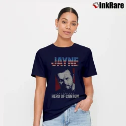 Women’s Firefly Jayne Hero Of Canton Signature T-Shirt in navy | Soft, Flattering Fit