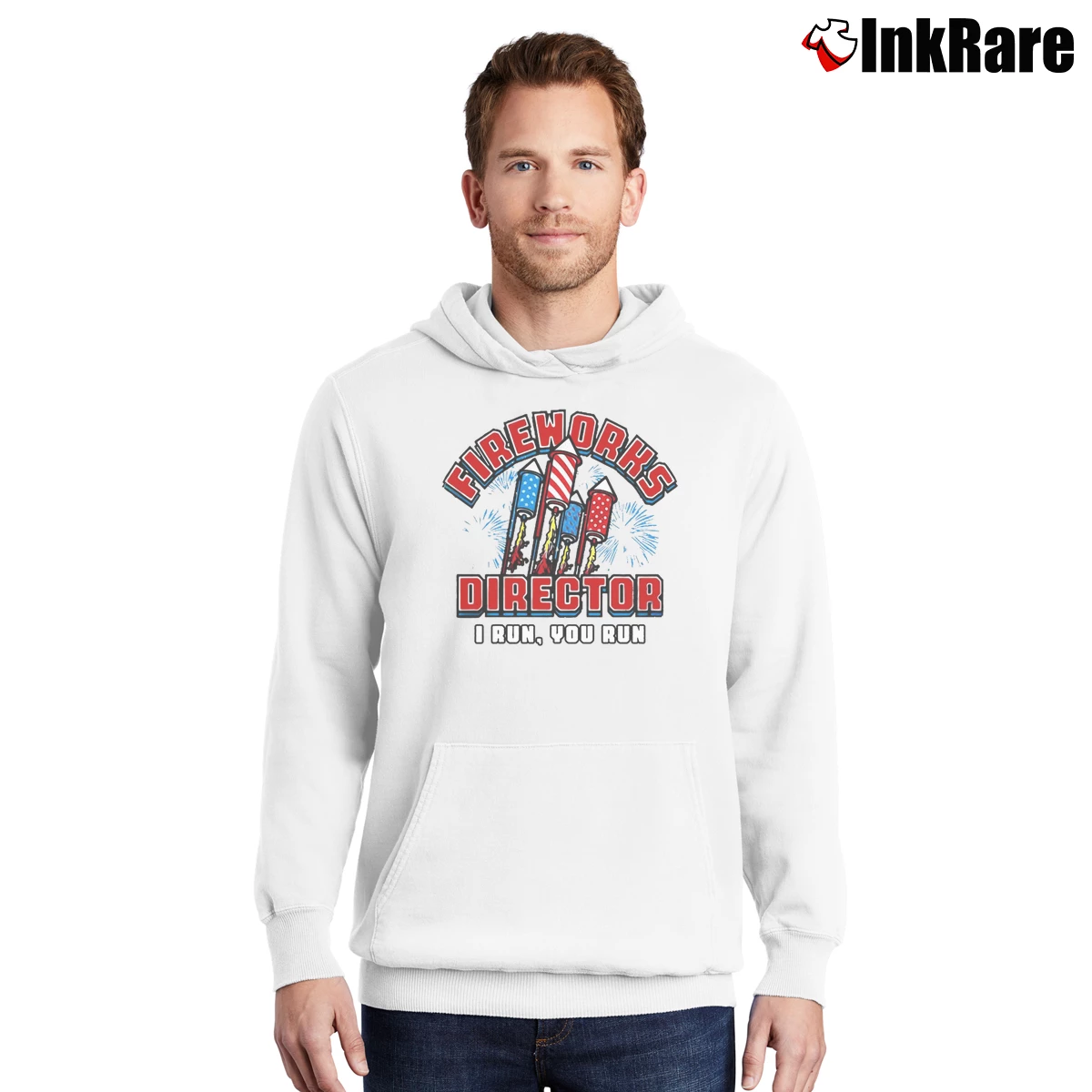 fireworks director i run you run Men’s Pullover Hoodie in white – Ultimate Warmth Men’s fireworks director i run you run Pullover Hoodie in white | Cozy, Durable, Modern Fit