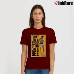 Women’s float like a butterfly sting like a bee muhammad ali motivational boxing Signature T-Shirt in maroon | Soft, Flattering Fit
