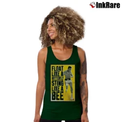 Women’s float like a butterfly sting like a bee muhammad ali motivational boxing Tank Top in forest green | Lightweight, Movement-Friendly