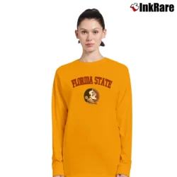 Women’s Florida State Seminoles FSU Gold Long-Sleeve Top in orange | Sleek, Versatile, All-Season