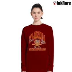 Women’s Florida State Seminoles Looney Tunes Fan Long-Sleeve Top in maroon | Sleek, Versatile, All-Season