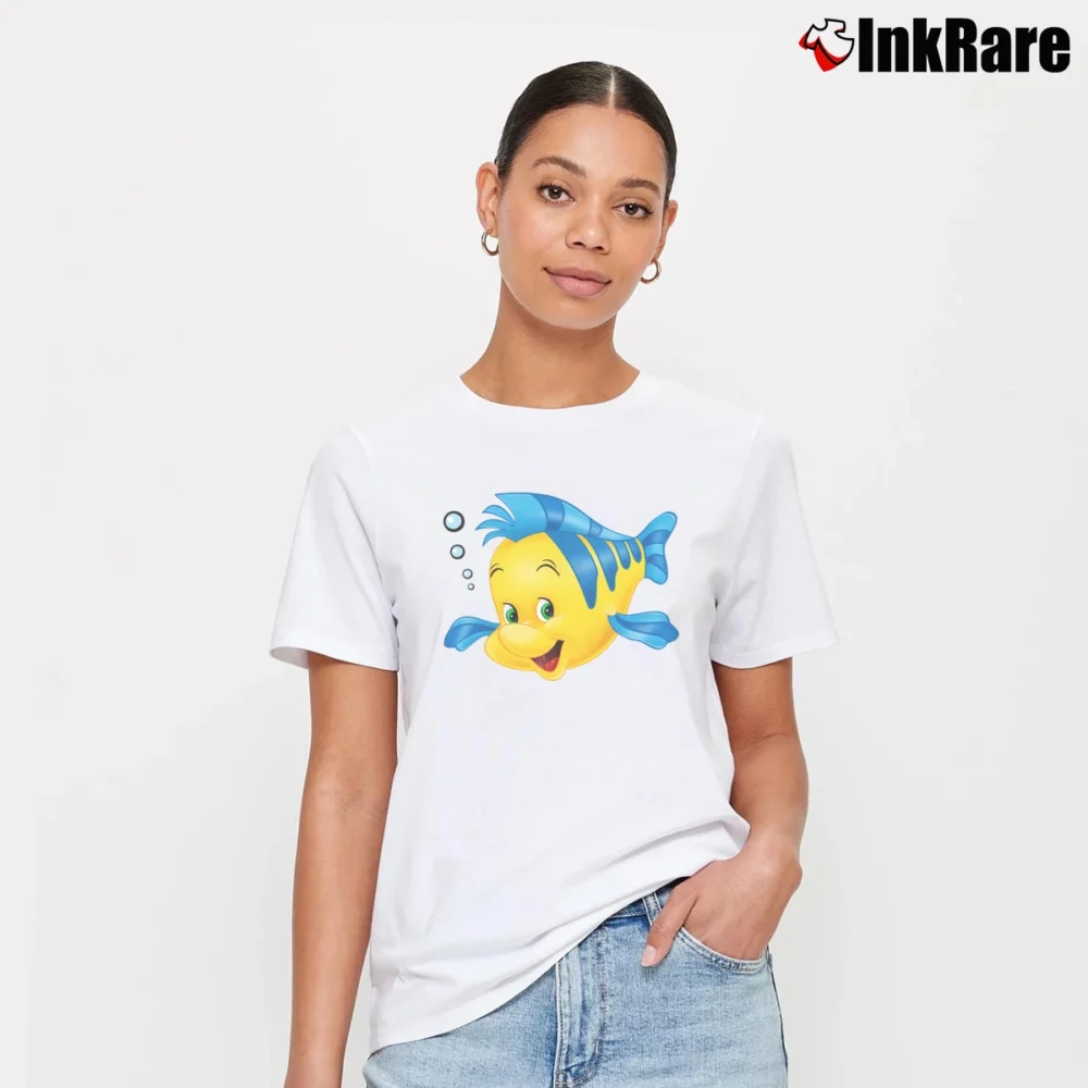 Women’s Flounder Fish Halloween Signature T-Shirt in white | Soft, Flattering Fit