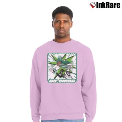 Men’s Fly Saquon Fly Eagles Crewneck Sweatshirt in light pink | Cozy Fabric, Clean Style