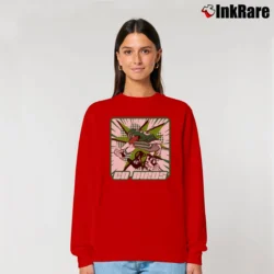Women’s Fly Saquon Fly Eagles Relaxed Sweatshirt in red | Soft, Laid-Back Vibe