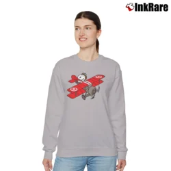 Women’s Flying Ace Snoopy Relaxed Sweatshirt in sport grey | Soft, Laid-Back Vibe