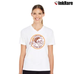 Women’s Flying Aces Snoopy Classic V-Neck Tee in white | Chic Neckline, Soft Texture