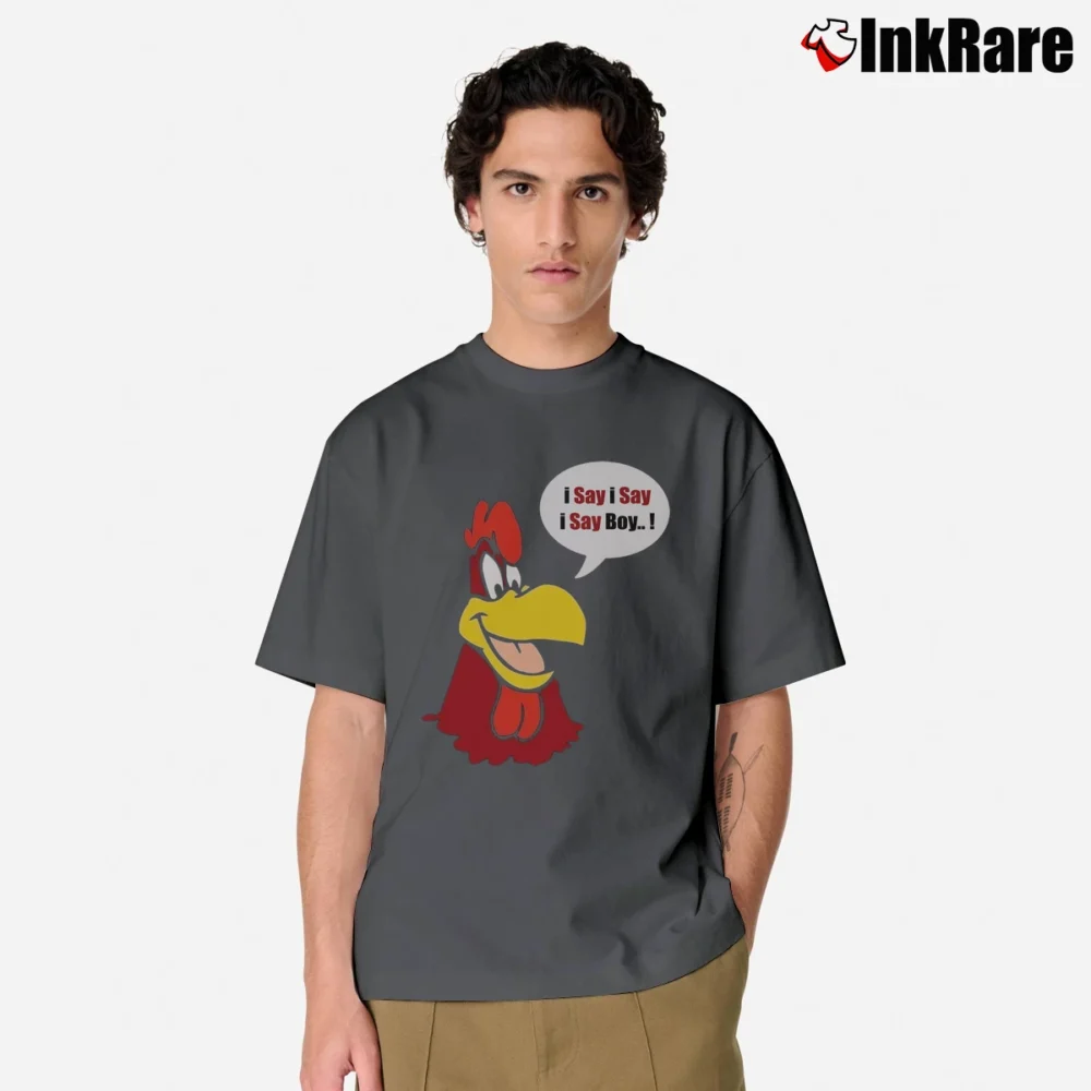 Men’s Foghorn Leghorn Cartoon Classic T-Shirt in charcoal | Soft, Breathable Everyday Wear