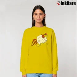 Women’s Foghorn Leghorn Looney Tunes Cartoon Relaxed Sweatshirt in yellow | Soft, Laid-Back Vibe