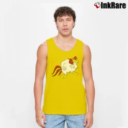 Men’s Foghorn Leghorn Looney Tunes Cartoon Tank Top in yellow | Breathable, Active-Friendly Design