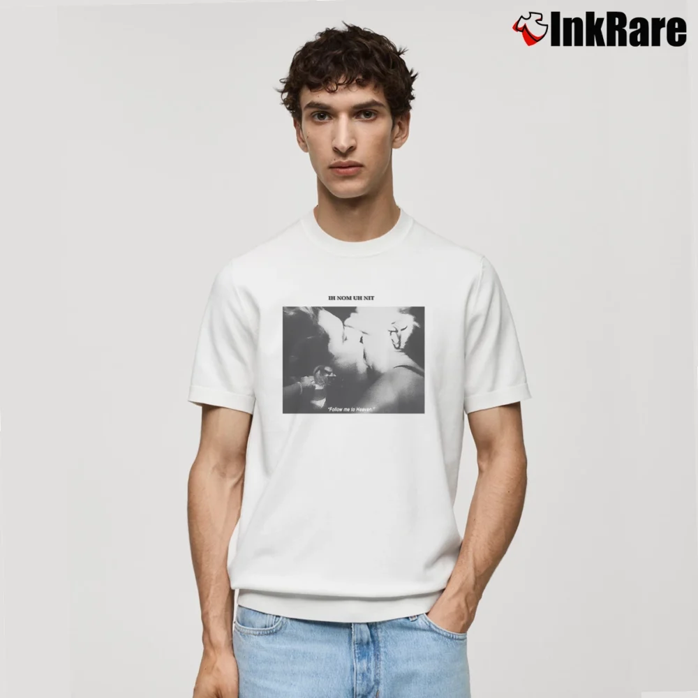 Men’s Follow Me To Heaven IH Nom UH Nit Classic T-Shirt in white | Soft, Breathable Everyday Wear