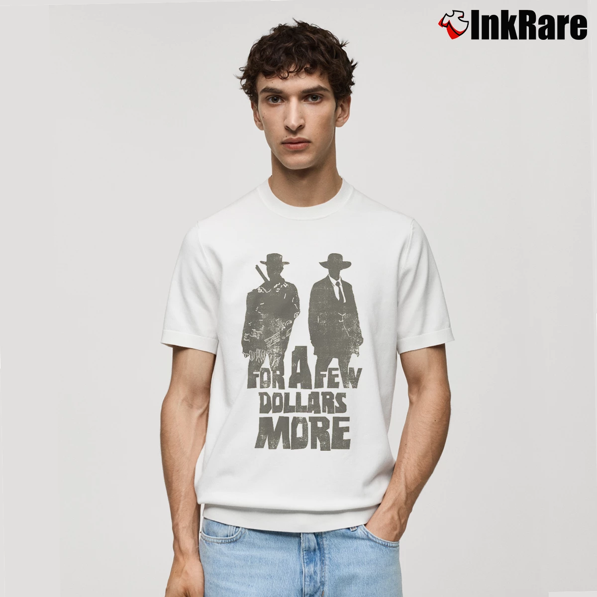 Men’s For A Few Dollars More Partners In Crime Ted Classic T-Shirt in white | Soft, Breathable Everyday Wear