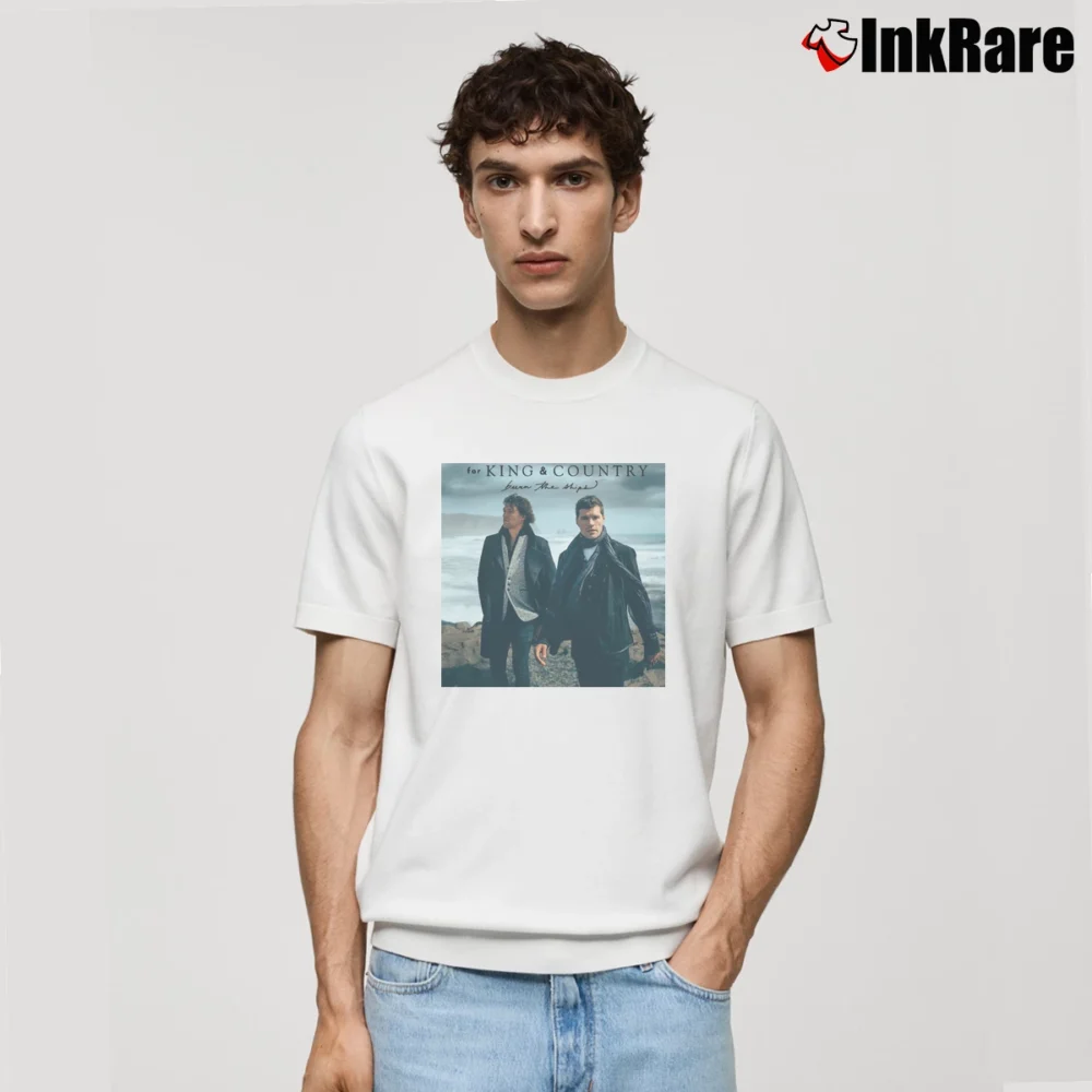Men’s For King And Country Burn The Ship Tour Classic T-Shirt in white | Soft, Breathable Everyday Wear