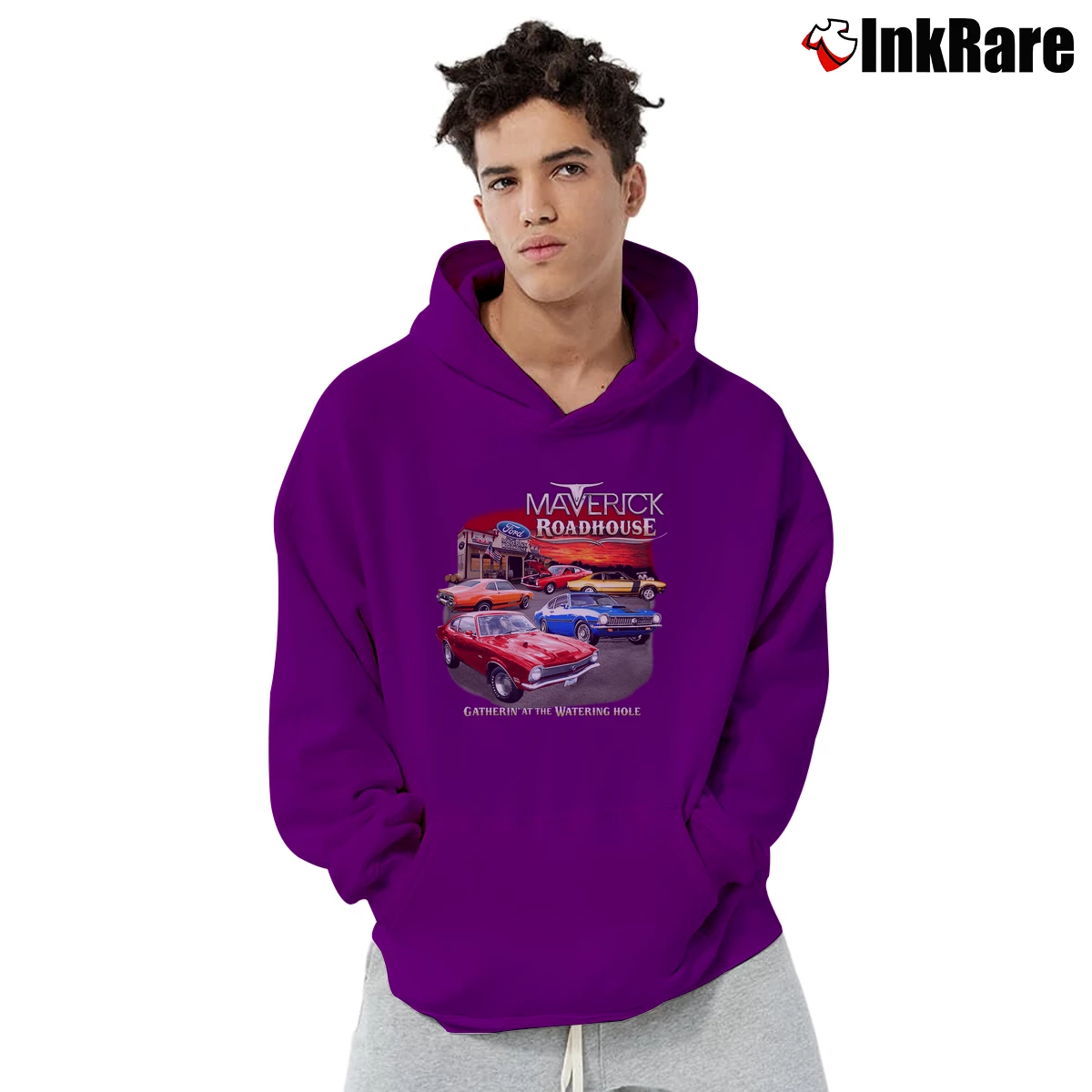 Ford Maverick 1970–1977 Preshrunk Men’s Pullover Hoodie in purple – Ultimate Warmth Men’s Ford Maverick 1970–1977 Preshrunk Pullover Hoodie in purple | Cozy, Durable, Modern Fit