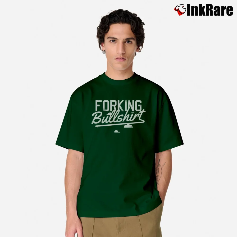Men’s Forking Bullshirt Funny Pun Classic T-Shirt in forest green | Soft, Breathable Everyday Wear