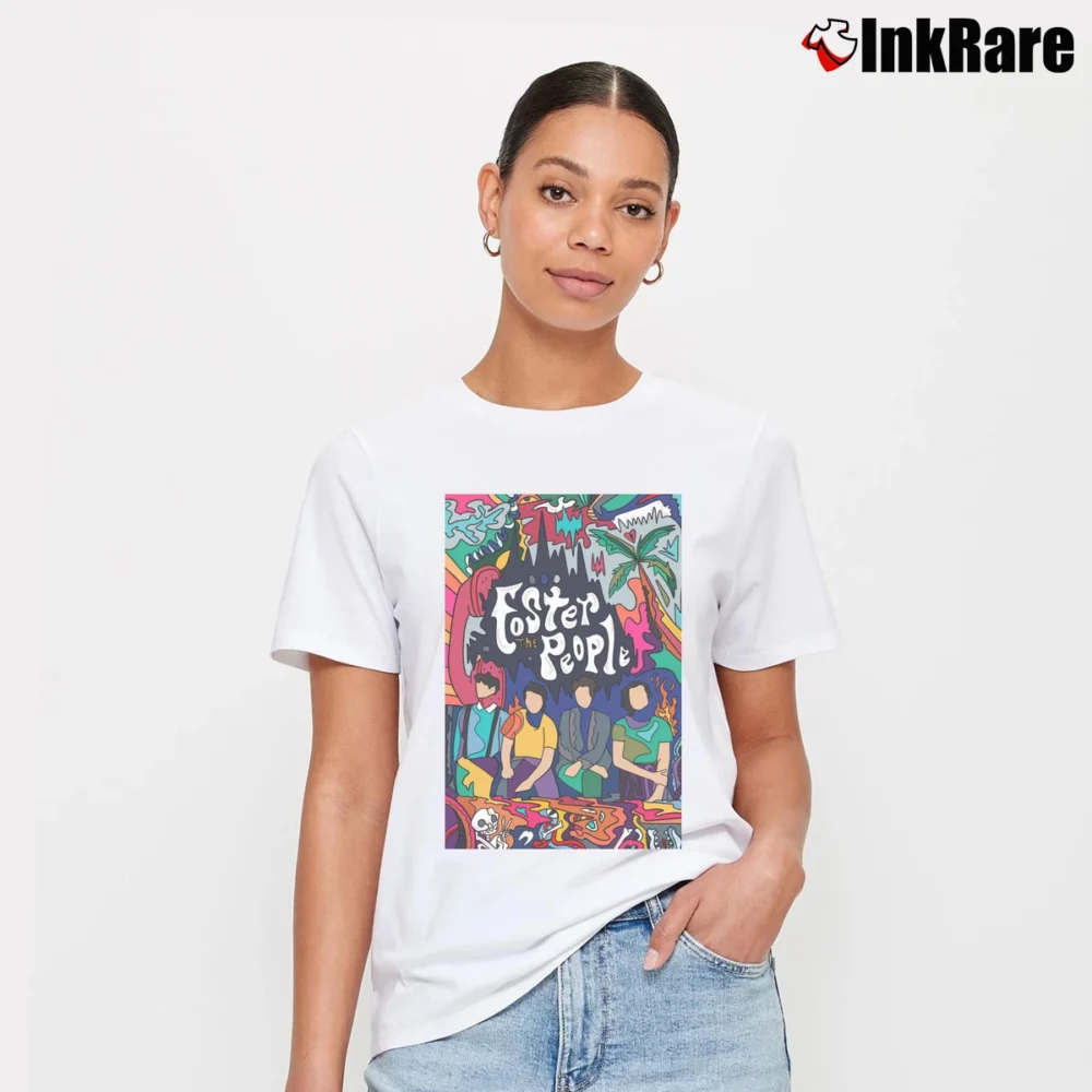 Women’s Foster The People Signature T-Shirt in white | Soft, Flattering Fit