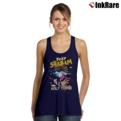 Women’s Foxy Shazam Custom Graphic Tank Top in navy | Lightweight, Movement-Friendly
