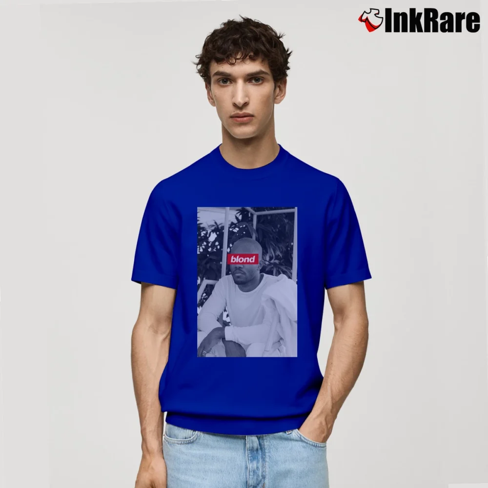 Men’s Frank Ocean Blond Album Inspired Classic T-Shirt in royal blue | Soft, Breathable Everyday Wear