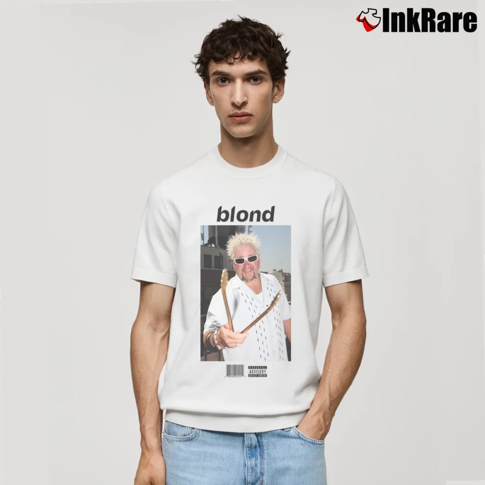 Men’s Frank Ocean Guy Fieri Mashup Classic T-Shirt in white | Soft, Breathable Everyday Wear