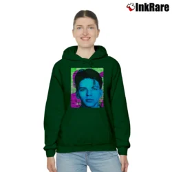 Women’s Frank Sinatra Mugshot Cozy Hoodie in forest green | Warm, Structured, Stylish
