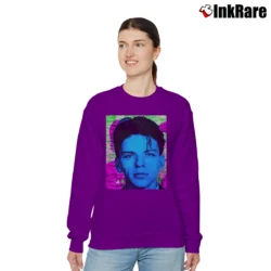Women’s Frank Sinatra Mugshot Relaxed Sweatshirt in purple | Soft, Laid-Back Vibe
