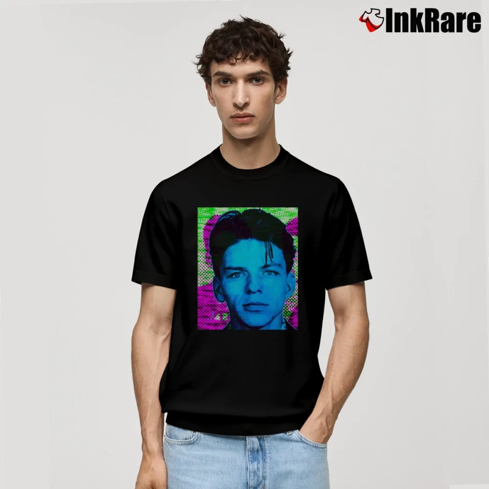 Men’s Frank Sinatra Mugshot Classic T-Shirt in black | Soft, Breathable Everyday Wear
