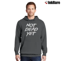 Men’s Frank Turner Not Dead Yet Pullover Hoodie in charcoal | Cozy, Durable, Modern Fit